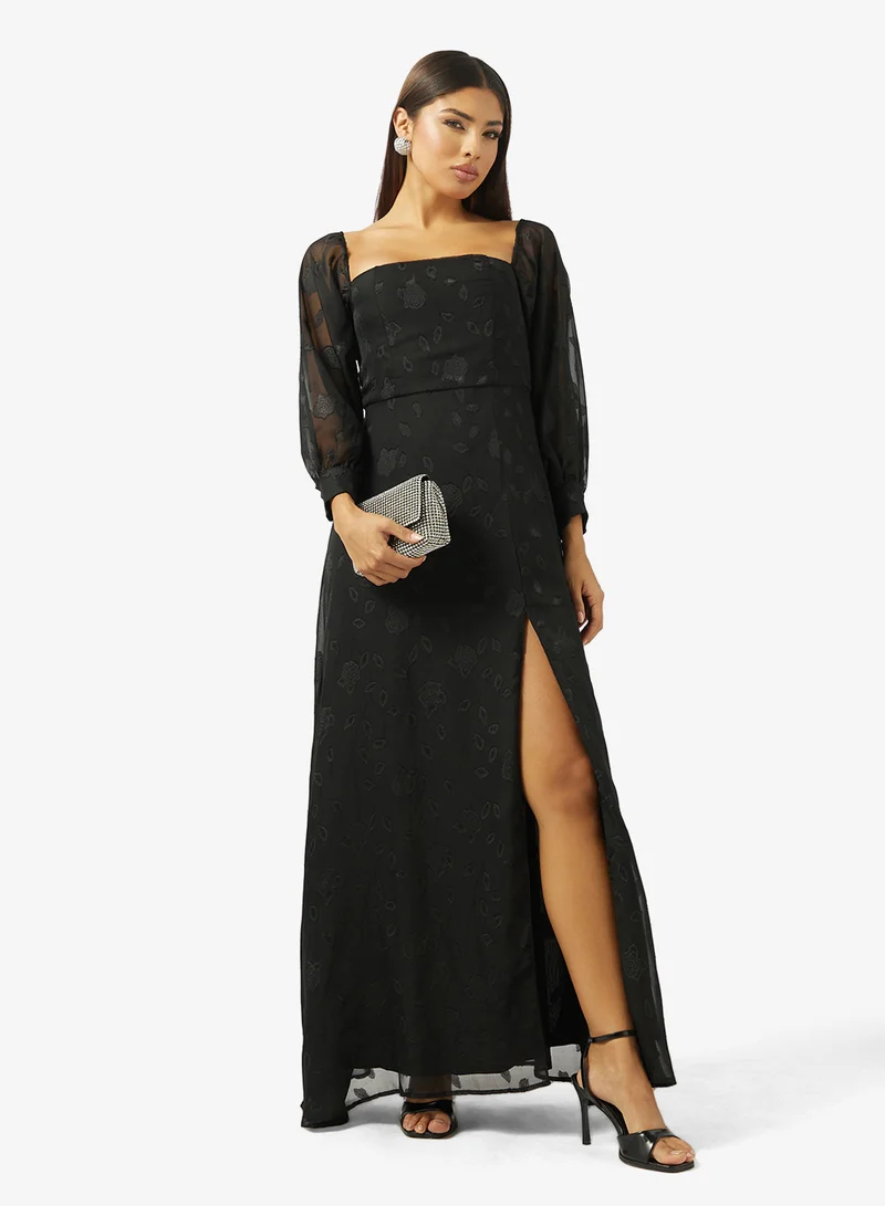 Ella Limited Edition  Off Shoulder Dress With Slit for Women | Best Price UAE
